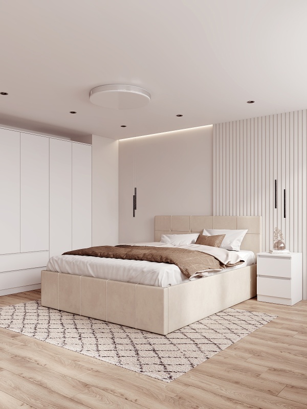 Мягкая кровать Квадро ДСВ