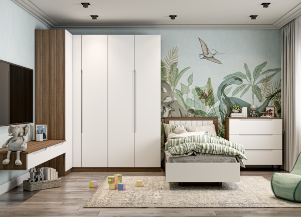 Модульная система Роза (корпус: Орех франклин карамельный) ДСВ